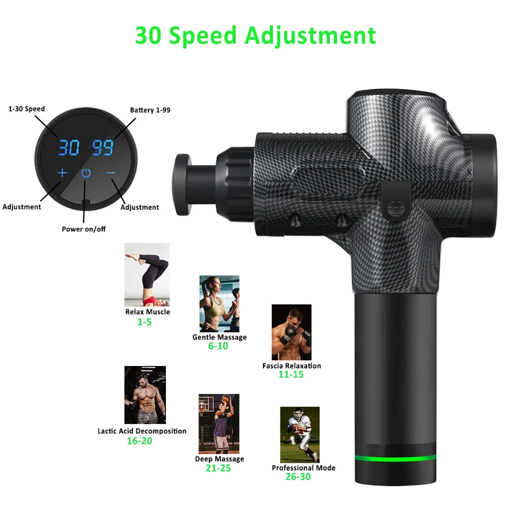Пистолет для глубокого массажа, Аккумуляторный Электрический массажер для расслабления мышц и расслабления тела с портативной сумкой для фитнеса и облегчения боли
Пистолет для глубокого массажа, Аккумуляторный Электрический массажер для расслабления мышц и расслабления тела с портативной сумкой для фитнеса и облегчения боли