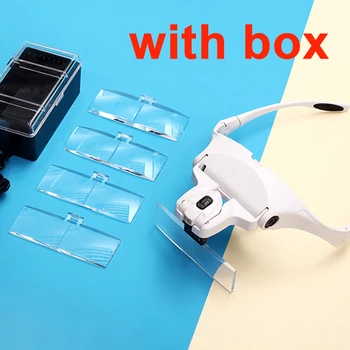 LED Light Permanent Makeup Magnification Goggles Microblading Headband Magnification Goggles And 5 set lenses Magnifying Glasses
LED Light Permanent Makeup Magnification Goggles Microblading Headband Magnification Goggles And 5 set lenses Magnifying Glasses