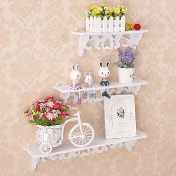 One Set White Wood Three Pieces White Wood Display Wall Shelf Storage Ledge Home Dector simple cleaning and durability 
One Set White Wood Three Pieces White Wood Display Wall Shelf Storage Ledge Home Dector simple cleaning and durability