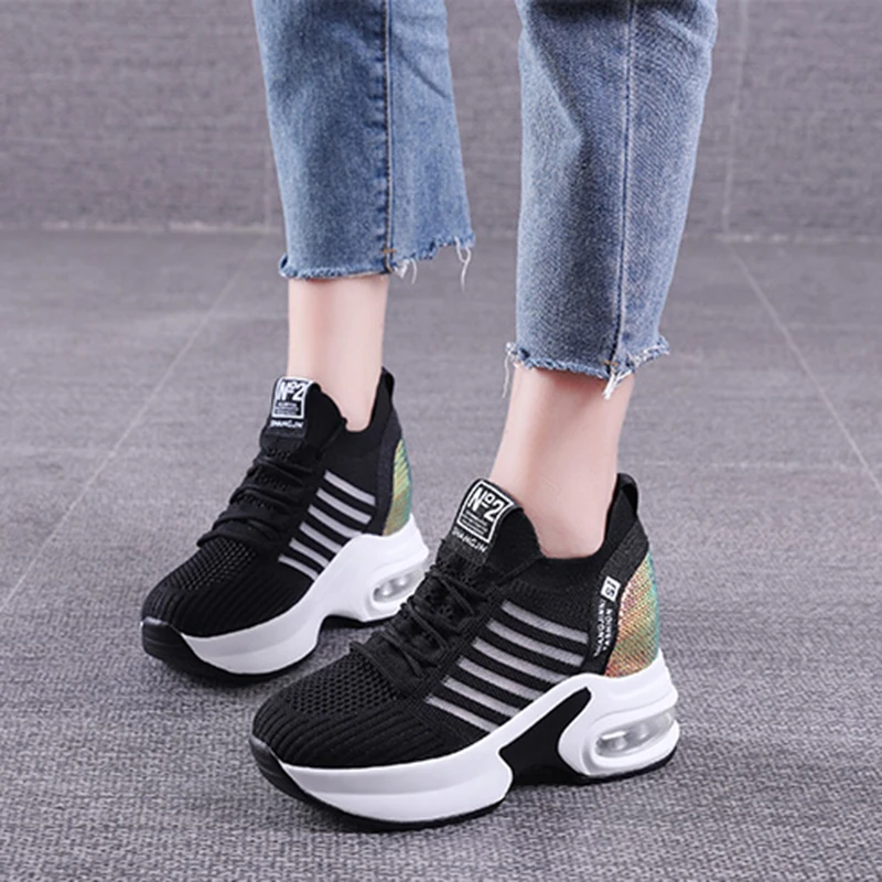 Lucyever Hidden Heels Sneakers Women 2019 Autumn Breathable Air Mesh Platform Shoes Woman Fashion Sequin Wedges Footwear Female
Lucyever Hidden Heels Sneakers Women 2019 Autumn Breathable Air Mesh Platform Shoes Woman Fashion Sequin Wedges Footwear Female