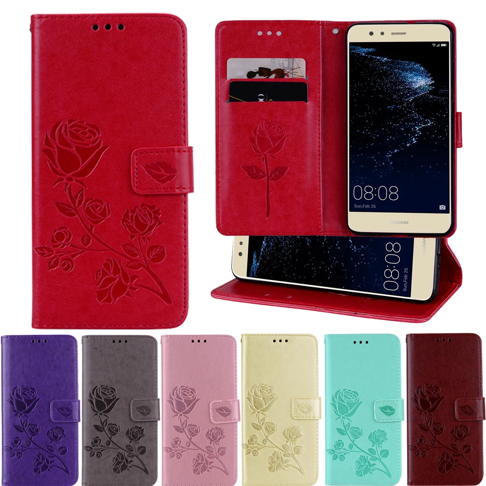 Кожаный чехол-бумажник чехол для Huawei P8 P9 P10 Lite Mini Nova 2i Honor 8 7X 6X 6A 5A 5C Pro Mate 10 SE Y3 Y5 II Y6 GR5