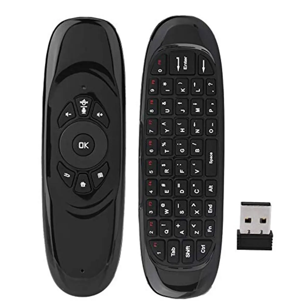 C120 Multi-Language Version Wireless Air Mouse Mini Keyboard Somatosensory Gyroscope Double-Sided Remote Control | Электроника