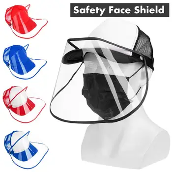New Anti Dust Cover Hat with Removable Mask Anti Flue Spittle Windproof Cover Anti-saliva Full Face Eyes Safety Protection Masks