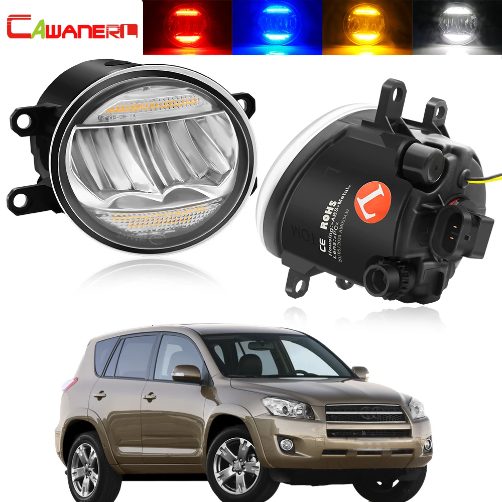 2 в 1 противотумансветильник фары сборе + дневные ходовые огни для Toyota RAV4 2006-2012