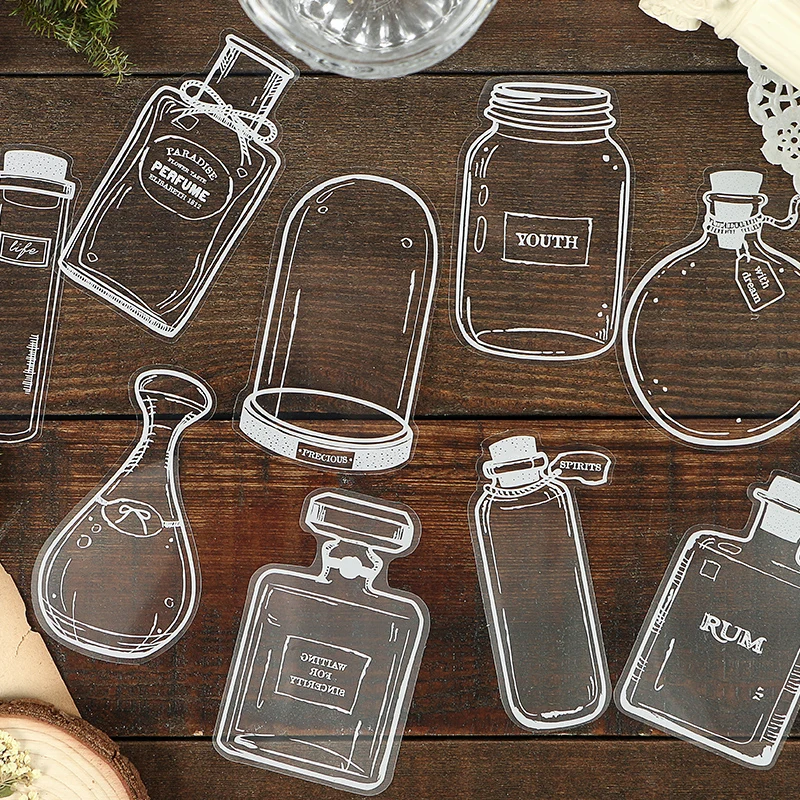 30 pcs/set Lovely Perfume Glass bottles DIY Diary Sticker Label Scrapbooking Sticker Handbook Decoration Kawaii Stickers
30 pcs/set Lovely Perfume Glass bottles DIY Diary Sticker Label Scrapbooking Sticker Handbook Decoration Kawaii Stickers