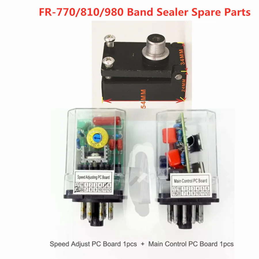 

Freeshipping FR-770/810/980 Spare Parts Accessories Passive Wheel Base Speed Adjust PC and Main Control Board For Bander Sealer