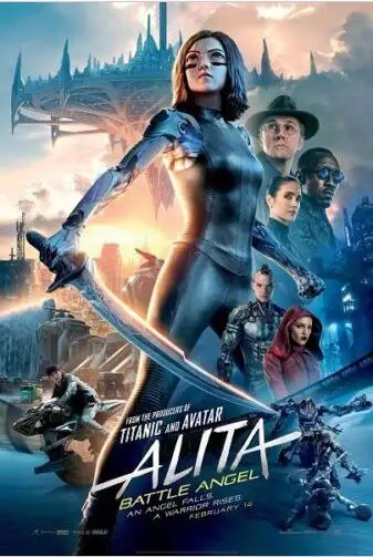 Alita Battle Angel 2019 Роза Салазар шелковая фотокартина 24x36 дюймов | Дом и сад