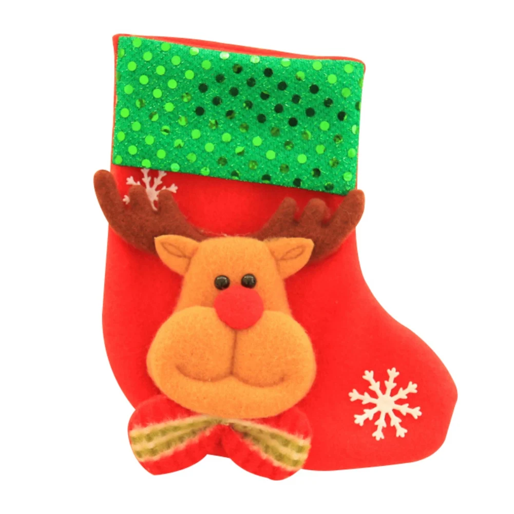 christmas stockings socks santa claus candy gift bag xmas