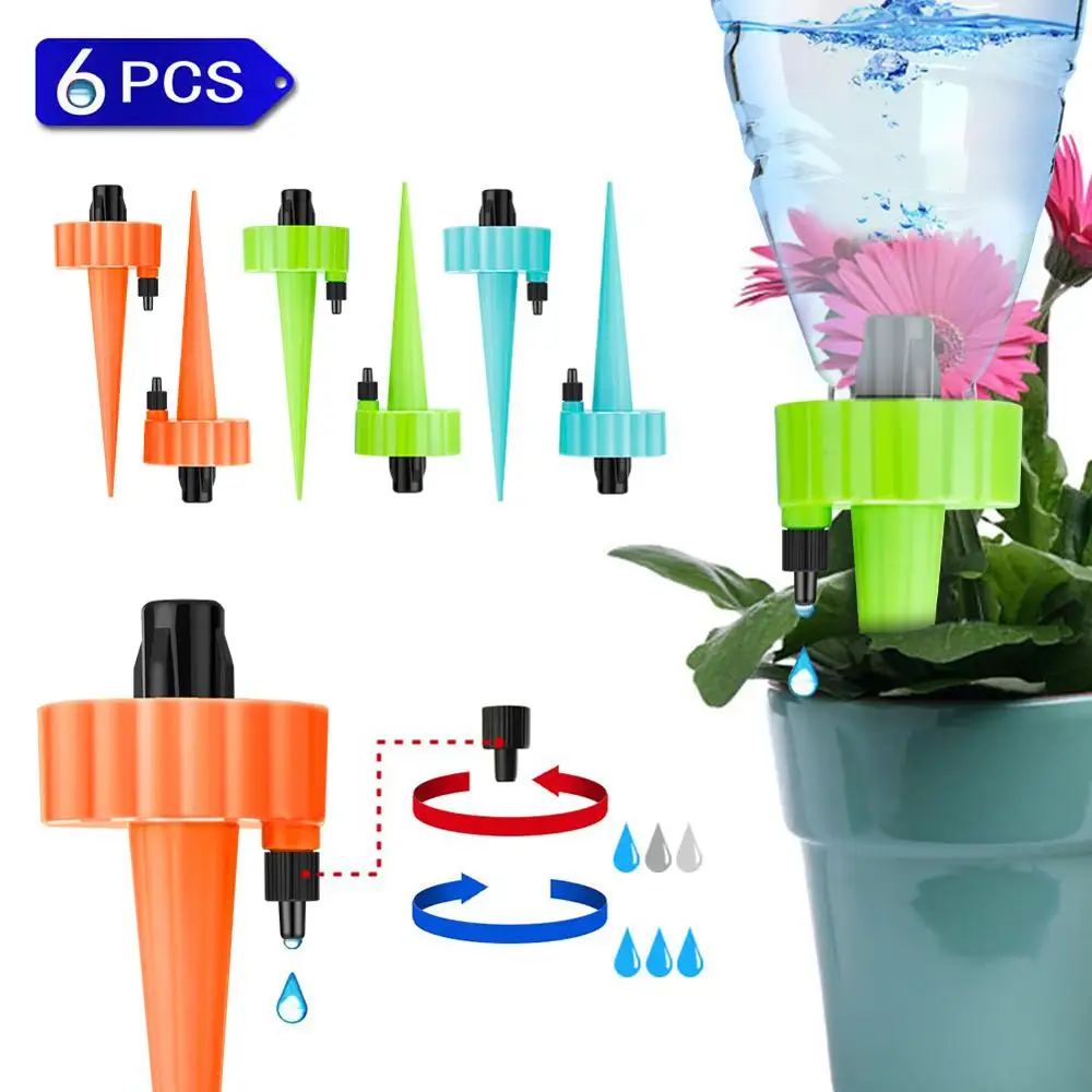 6pcs/set Adjustable Drip Irrigation Plant Water Dispenser Automatic Watering Spike Drippers Device System Indoor Garden Sprinkle
6pcs/set Adjustable Drip Irrigation Plant Water Dispenser Automatic Watering Spike Drippers Device System Indoor Garden Sprinkle