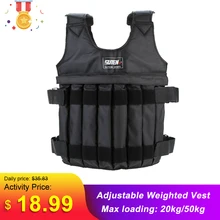 Жилет утяжелитель SUTEN 20кг/50кг, для занятий боксом, фитнесом, регулируемый вес жилета, песочная одежда(China)