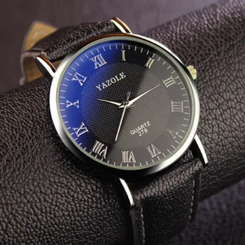

Yazole Relogio Masculino Men Watches Blue Mirror Watch Relojes Hombre High Quality Army Military Sport Date Analog Quartz watch