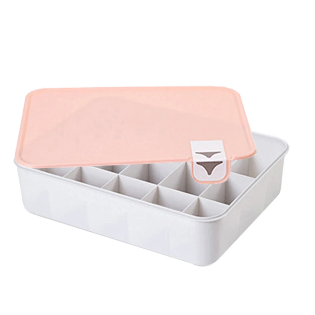 15 Grids Storage Box Compartment Underwear Bra Socks Storage Box Finishing Box Desktop Sundry Storage Case With Logo - Pink Lid
15 Grids Storage Box Compartment Underwear Bra Socks Storage Box Finishing Box Desktop Sundry Storage Case With Logo - Pink Lid