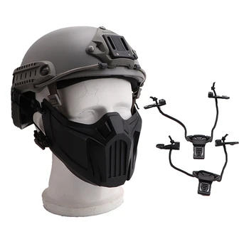 Tactical Half Face Mask Hunting Protective Guard Mask Cover Soft Detachable Shock Resistant Airsoft Ear protection Face mask
Tactical Half Face Mask Hunting Protective Guard Mask Cover Soft Detachable Shock Resistant Airsoft Ear protection Face mask