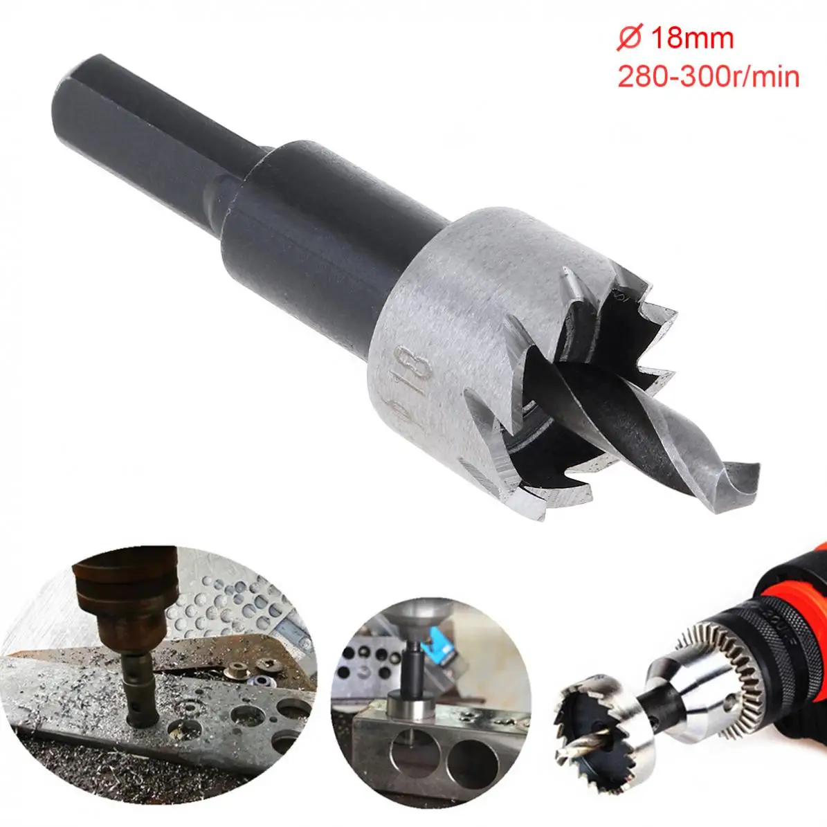 18mm HSS Hole Saw Cutter Drill Bits for Pistol Drills / Bench Drills / Magnetic Drills / Air Gun Drills NEW
18mm HSS Hole Saw Cutter Drill Bits for Pistol Drills / Bench Drills / Magnetic Drills / Air Gun Drills NEW