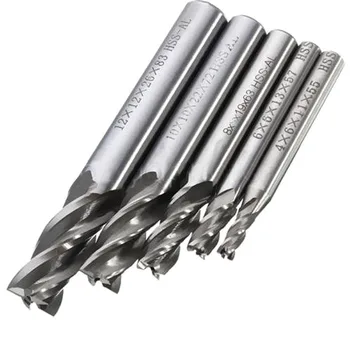 5Pcs/Set 4-12mm HSS CNC Carbide Straight Shank 4 Flute End Mill Cutter Drill Bit PAK55
5Pcs/Set 4-12mm HSS CNC Carbide Straight Shank 4 Flute End Mill Cutter Drill Bit PAK55