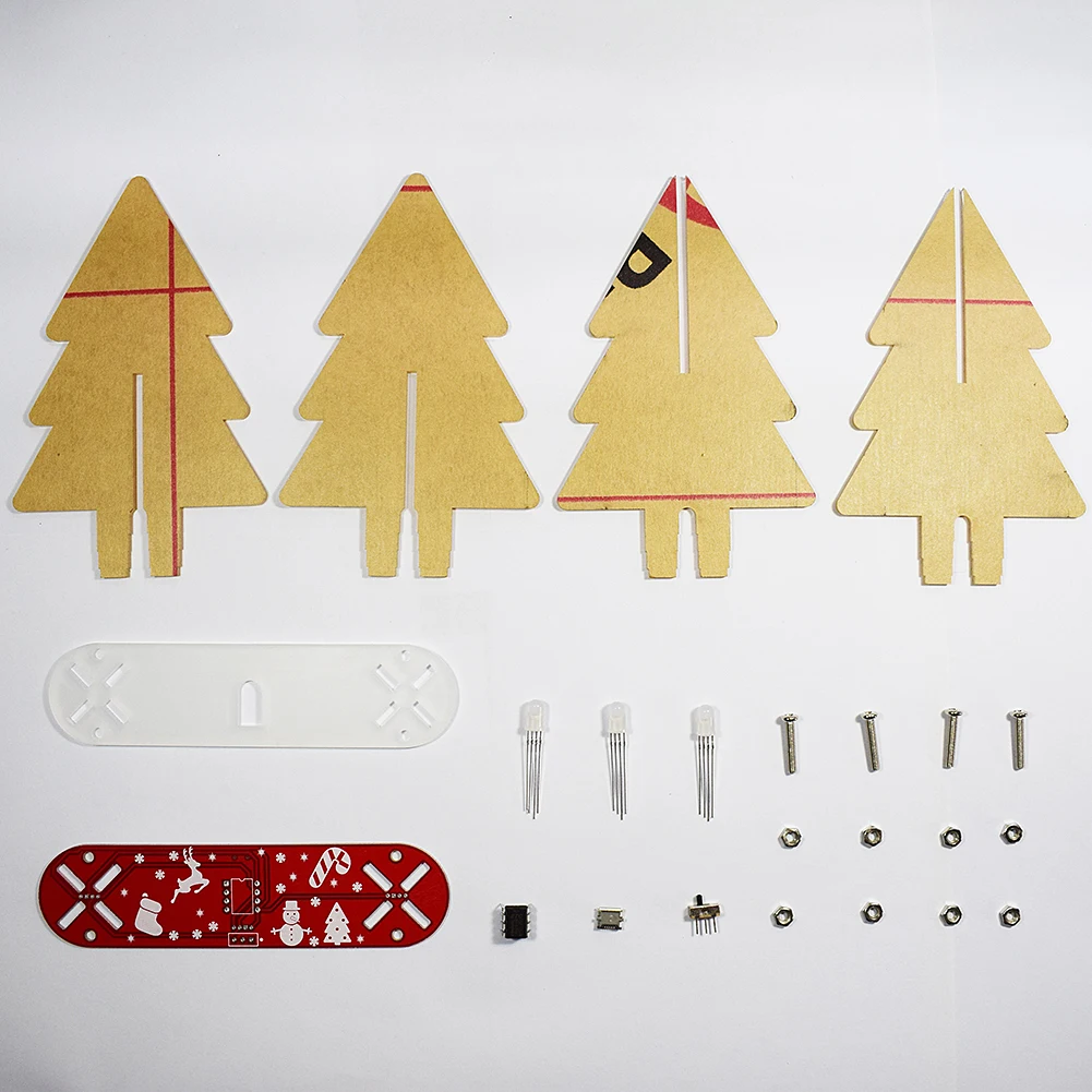 DIY Christmas Tree kit Colorful Easy Making LED Light Acrylic Christmas Tree with Music Electronic Learning Kit Module Toys Gift
DIY Christmas Tree kit Colorful Easy Making LED Light Acrylic Christmas Tree with Music Electronic Learning Kit Module Toys Gift