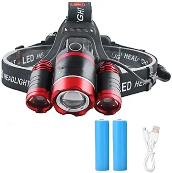 2020Newest! LED 3 Headlamp XML-T6 Bright Light 4 Modes Rotary Zoomable Waterproof Headlight Flashlight, For Camping/Hiking/Trave
2020Newest! LED 3 Headlamp XML-T6 Bright Light 4 Modes Rotary Zoomable Waterproof Headlight Flashlight, For Camping/Hiking/Trave