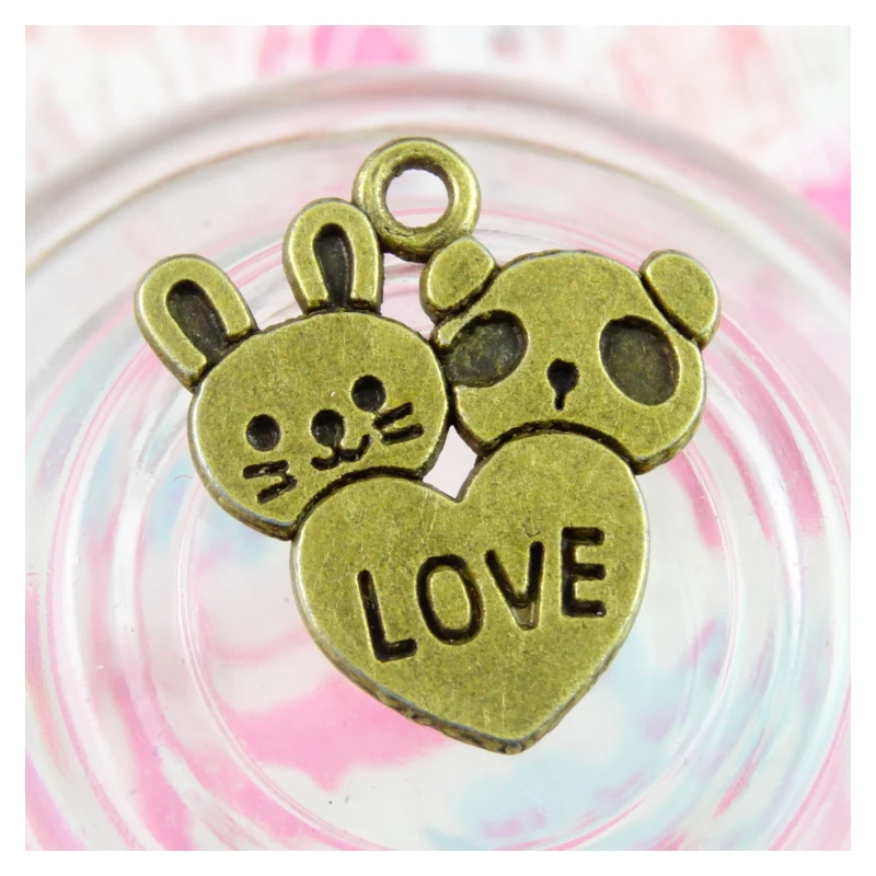 60Pcs 18*20MM Antique Bronze Plated Rabbit Love Panda Pendant Charms Jewelry DIY Accessories For Handmade Making
60Pcs 18*20MM Antique Bronze Plated Rabbit Love Panda Pendant Charms Jewelry DIY Accessories For Handmade Making