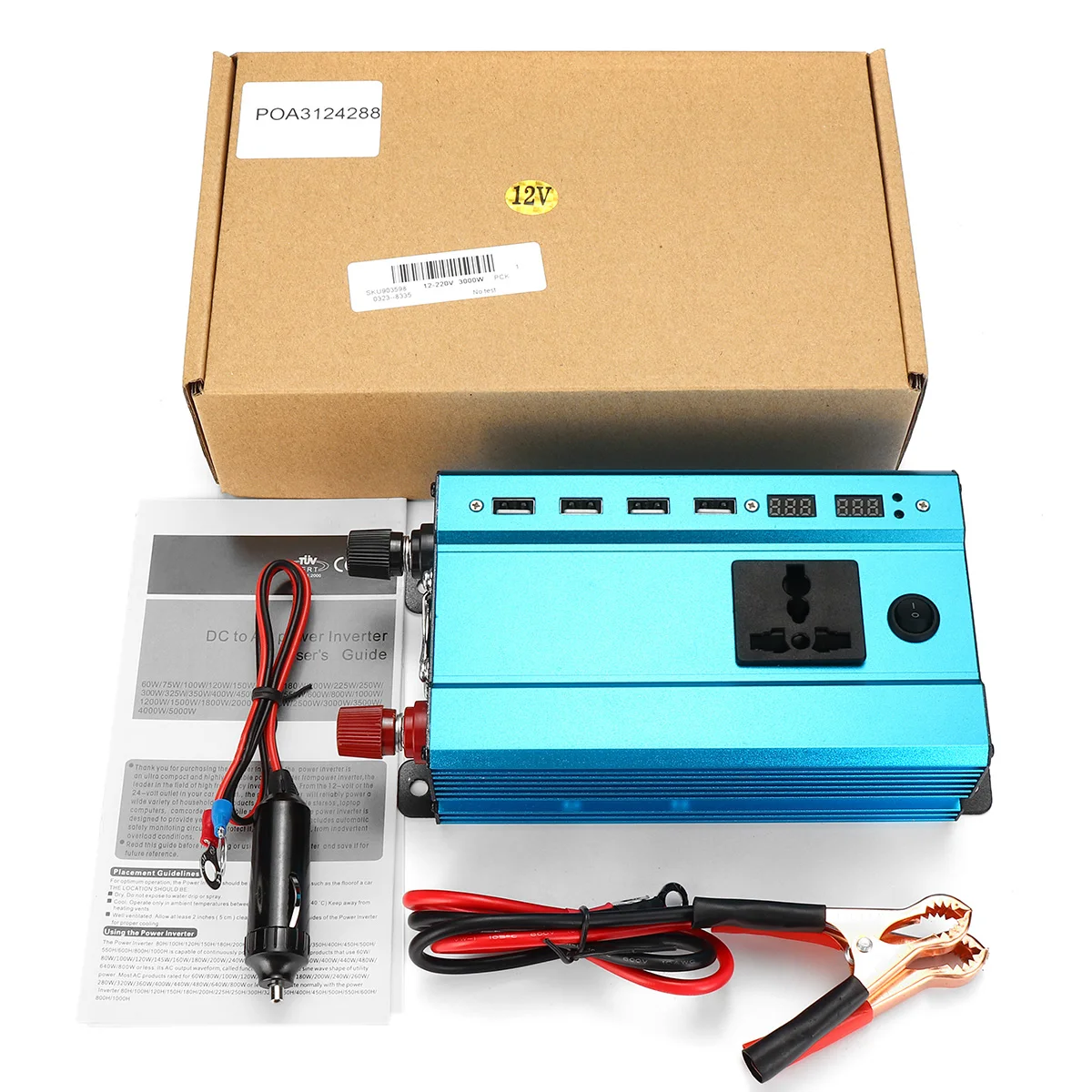 1000W/2000W Converter Solar Power Inverter Invertor DC 12V/24V to AC 220V Modified Sine Wave Converter Booster For Car Home
1000W/2000W Converter Solar Power Inverter Invertor DC 12V/24V to AC 220V Modified Sine Wave Converter Booster For Car Home