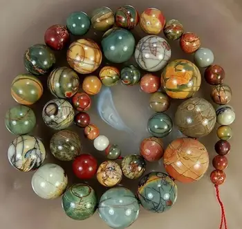Free shipping Natural 6-14mm Multicolor Picasso Jasper Round Beads Necklace 
Free shipping Natural 6-14mm Multicolor Picasso Jasper Round Beads Necklace