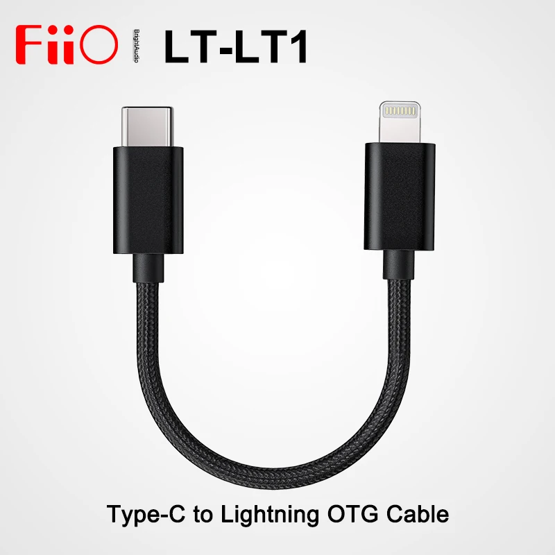 Fiio LT-LT1 Type-C to Lightning OTG Cable for iOS Connect BTR5 BTR3K Q3 Q5S-TC K9 | Электроника