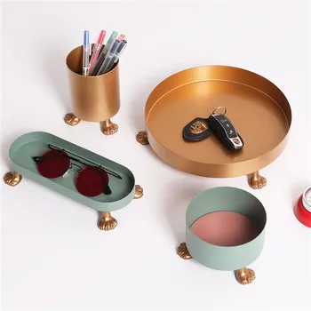 Metal Desktop Storage Tray Jewelry Display Plates Pen Holder for Office Earrings Cosmetic Organizer Home Sundries Key Boxes
Metal Desktop Storage Tray Jewelry Display Plates Pen Holder for Office Earrings Cosmetic Organizer Home Sundries Key Boxes