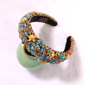Bohemia Trendy Colored Rhinestone Female Hair Hoop High Quality Temperament Crystal Floral Elegant Party Hair Accessories Gift
Bohemia Trendy Colored Rhinestone Female Hair Hoop High Quality Temperament Crystal Floral Elegant Party Hair Accessories Gift