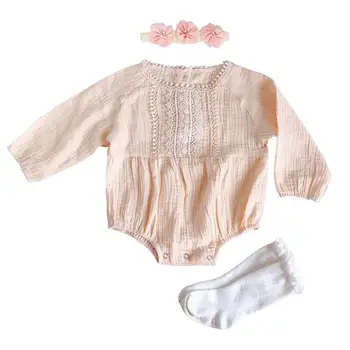 3pcs Cotton Clothes Set Flexible Fabric Safe and Comfortable Autumn Baby Kid Girls Pure Round Neck Jumpsuit Stockings
3pcs Cotton Clothes Set Flexible Fabric Safe and Comfortable Autumn Baby Kid Girls Pure Round Neck Jumpsuit Stockings