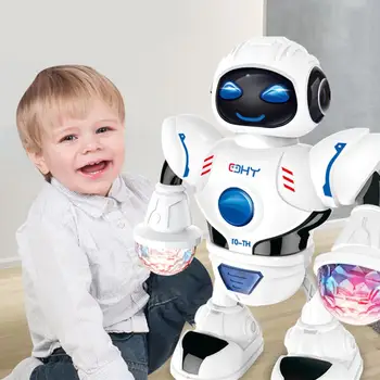 Electric Singing Dancing Robot with Flashing LED Light Interactive Kids Toy Gift Children Funny Luminous toy Baby Birthday gift
Electric Singing Dancing Robot with Flashing LED Light Interactive Kids Toy Gift Children Funny Luminous toy Baby Birthday gift