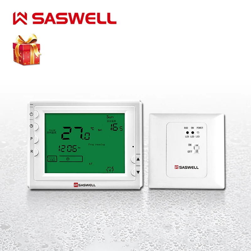 SASWELL Thermostat Temperature Controller for Gas Boiler Thermoregulator weekly programmable
SASWELL Thermostat Temperature Controller for Gas Boiler Thermoregulator weekly programmable