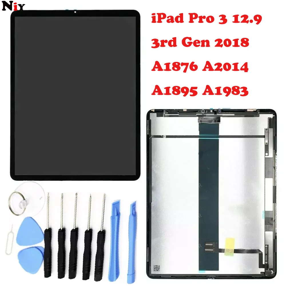 NEW LCD For iPad Pro 3 12.9" 3rd Gen 2018 A1876 A2014 A1895 A1983 Display Touch Screen Digitizer Assembly Replacement parts
NEW LCD For iPad Pro 3 12.9" 3rd Gen 2018 A1876 A2014 A1895 A1983 Display Touch Screen Digitizer Assembly Replacement parts