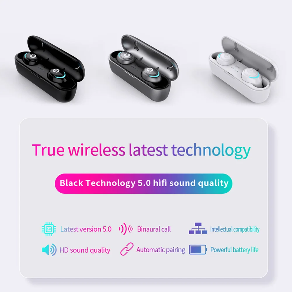 AIR01 Wireless Earbuds Bluetooth 5.0 TWS Sports Stereo Earphone Headphone In-ear
AIR01 Wireless Earbuds Bluetooth 5.0 TWS Sports Stereo Earphone Headphone In-ear