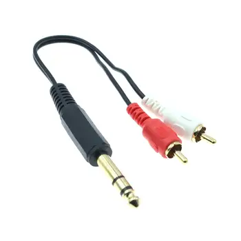 Audio Cable Angled Stereo 6.35mm 1 / 4-inch TRS to Dual RCA Female Power Amplifier Mixer 6.35 to 2RCA Cable Hifi 20cm 150cm 5ft
Audio Cable Angled Stereo 6.35mm 1 / 4-inch TRS to Dual RCA Female Power Amplifier Mixer 6.35 to 2RCA Cable Hifi 20cm 150cm 5ft