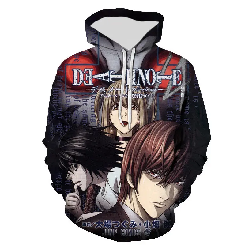 2021 New Pullover Hoodies Cool Death Note Fashion Men Women Children 3D Printed Sweatshirts Streetwear Boy Girl Kids Tops
2021 New Pullover Hoodies Cool Death Note Fashion Men Women Children 3D Printed Sweatshirts Streetwear Boy Girl Kids Tops