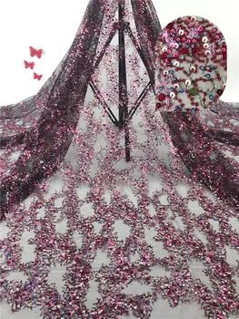 Hot selling mesh lace fabric beautiful african lace fabric french net lace fabric with sequins PDN680(yard
Hot selling mesh lace fabric beautiful african lace fabric french net lace fabric with sequins PDN680(yard