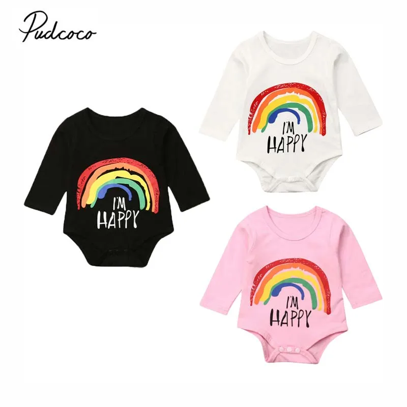 2019 Baby Spring Autumn Clothing Toddler Newborn Baby Girls Boys Colorful Rainbow Bodysuit Long Sleeve Jumpsuit Casual Outfits
2019 Baby Spring Autumn Clothing Toddler Newborn Baby Girls Boys Colorful Rainbow Bodysuit Long Sleeve Jumpsuit Casual Outfits