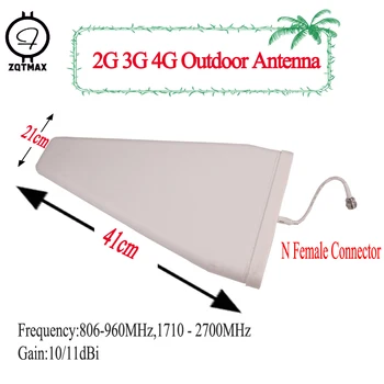 ZQTMAX 2G 3G 4G LPDA Antenna F Connector 10/11dBi 806-2700 MHz External Outdoor for Cellphone Signal Booster Direction Antenna
ZQTMAX 2G 3G 4G LPDA Antenna F Connector 10/11dBi 806-2700 MHz External Outdoor for Cellphone Signal Booster Direction Antenna