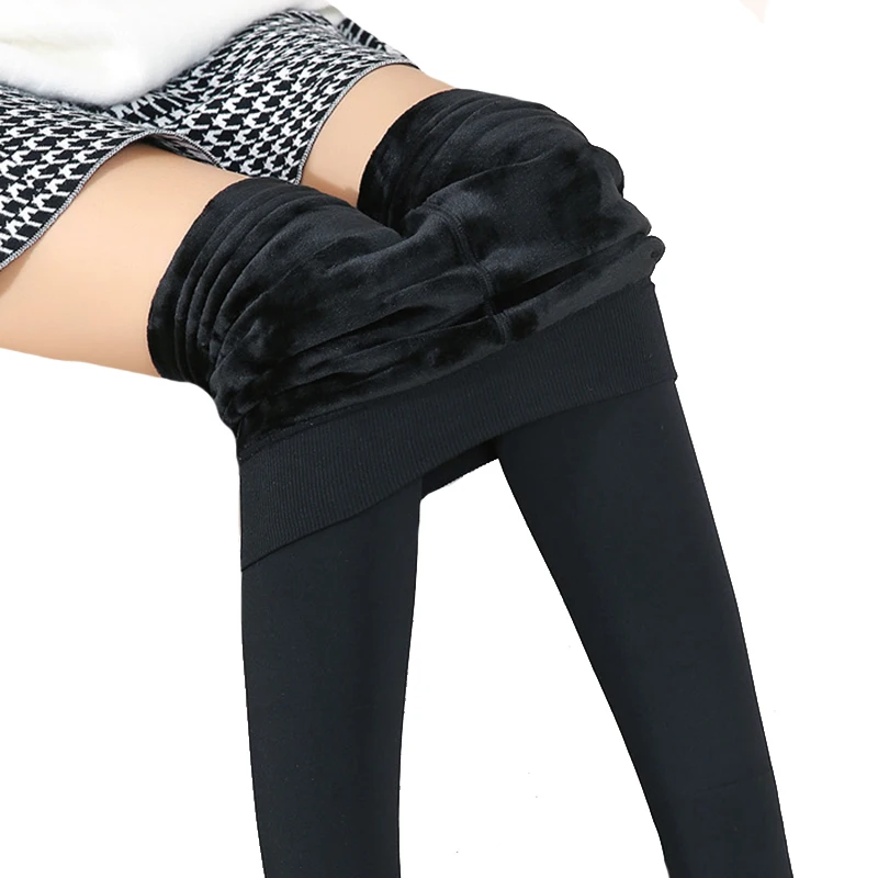 YSDNCHI Solid Pants Plus Velvet Leggings Warm Women Winter Knitted Thick Elastic Black Large Size Legging High Waist Female
YSDNCHI Solid Pants Plus Velvet Leggings Warm Women Winter Knitted Thick Elastic Black Large Size Legging High Waist Female