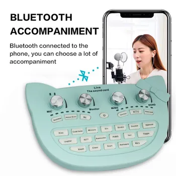 Voice Changer Sound Mixer Board With Multiple Sound Effects Audio Mixer Voice Changer Sound Card For Live Streaming Sonido Card
Voice Changer Sound Mixer Board With Multiple Sound Effects Audio Mixer Voice Changer Sound Card For Live Streaming Sonido Card