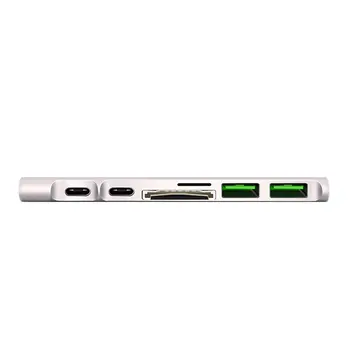 Silver Gray Type-C To Hdmi 7-In-1 Docking Station Usb-C Portable Docking Station With Hdmi 1080P Vg Usb3.0 Power Transmission
Silver Gray Type-C To Hdmi 7-In-1 Docking Station Usb-C Portable Docking Station With Hdmi 1080P Vg Usb3.0 Power Transmission