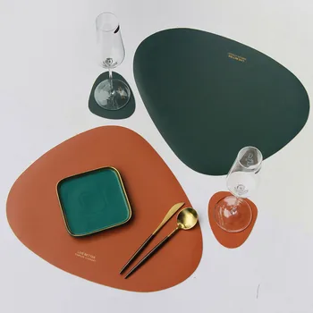 Placemat Table Mat Tableware Pad PU Leather Waterproof Heat Insulation Non-Slip Placemat Soft Black Brown Washable Bowl Coaster
Placemat Table Mat Tableware Pad PU Leather Waterproof Heat Insulation Non-Slip Placemat Soft Black Brown Washable Bowl Coaster