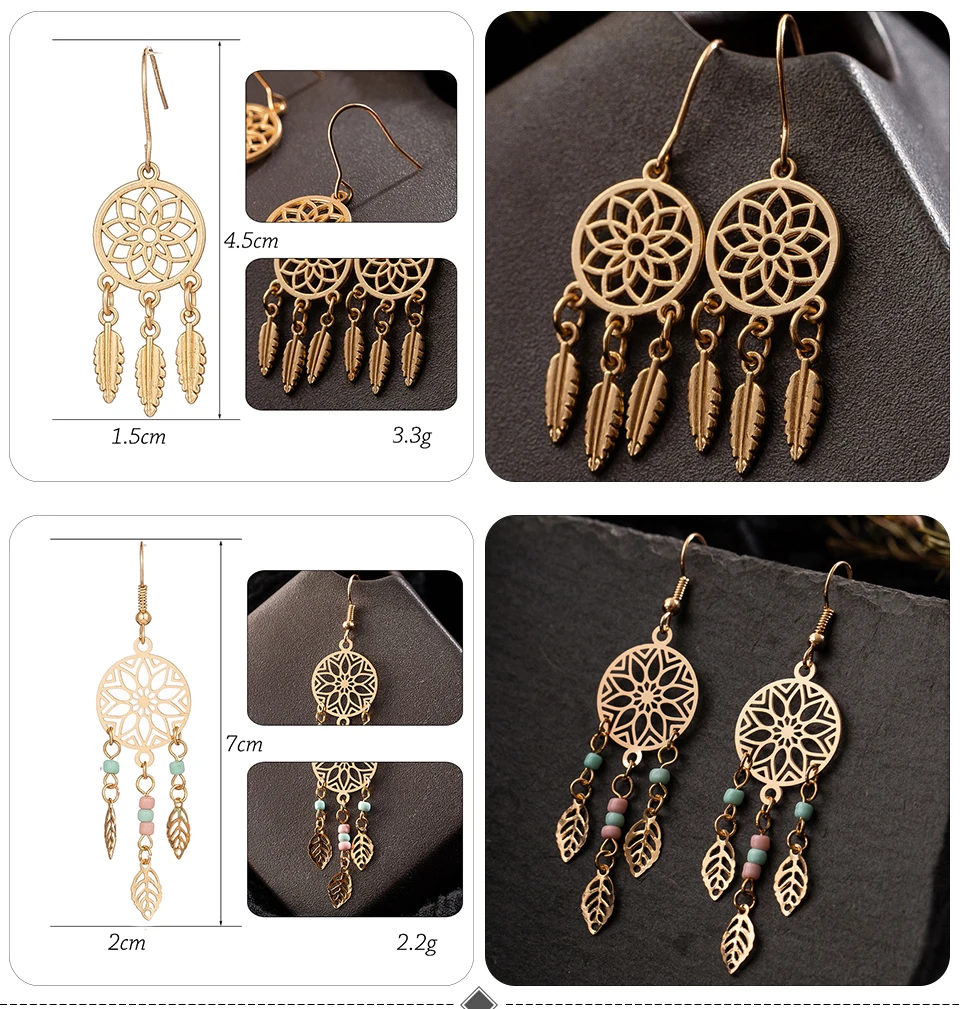 Boho Ethnic Large Golden Luxury Dangle Drop Earrings Hanging for Women Female Fashion 2019 Jewelry Wedding Earrings for Brides Boho Ethnic Large Golden Luxury Dangle Drop Earrings Hanging for Women Female Fashion 2019 Jewelry Wedding Earrings for Brides