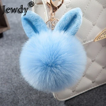 Jewdy Bunny Key Chain Pom Rabbit Fur Ball KeyRings Porte Clef Pompom De Fourrure Pompon Women Bag Charms Jewelry 2020
Jewdy Bunny Key Chain Pom Rabbit Fur Ball KeyRings Porte Clef Pompom De Fourrure Pompon Women Bag Charms Jewelry 2020
