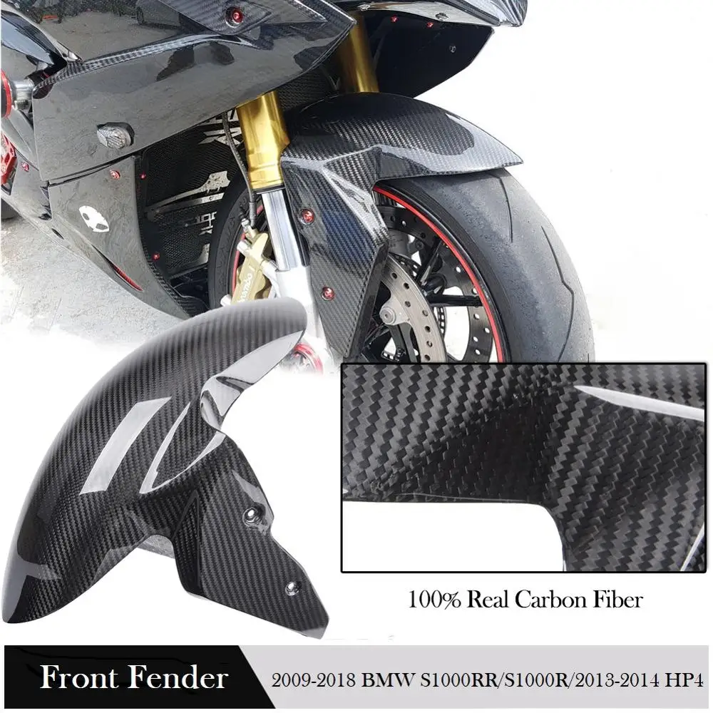 

Motorcycle Carbon Fiber Front Fender Splash Mudguard Wheel Hugger for 2009-2018 BMW S1000RR S1000R HP4 Accessories 2014 2016