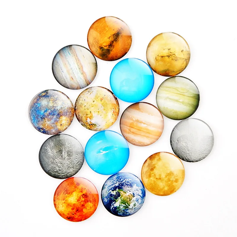 10 Pcs Random Mix Planet Moon Sun Pattern Round Glass Cabochon Necklace DIY Glass Patch Dome Flat Back Jewelry Findings
10 Pcs Random Mix Planet Moon Sun Pattern Round Glass Cabochon Necklace DIY Glass Patch Dome Flat Back Jewelry Findings