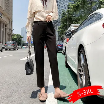 2020 Autumn New Women Elastic Woolen Pant Female Plus Size Casual Trousers Black/Gray Harem Pants Winter Wool Ankle-Length Pants
2020 Autumn New Women Elastic Woolen Pant Female Plus Size Casual Trousers Black/Gray Harem Pants Winter Wool Ankle-Length Pants
