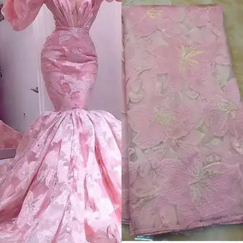 2020 pink Popualr Jacquard Fabrics Brocade Lace Best Quality Nigerian Tulle Mesh Lace Brocade Jacquard Lace for Bridal Materials
2020 pink Popualr Jacquard Fabrics Brocade Lace Best Quality Nigerian Tulle Mesh Lace Brocade Jacquard Lace for Bridal Materials