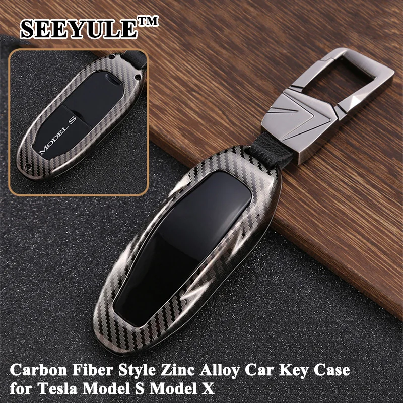 1pc SEEYULE Carbon Fiber Style Car Key Case Cover Storage Key Shell Protector Car Accessories for Tesla Model S Model X
1pc SEEYULE Carbon Fiber Style Car Key Case Cover Storage Key Shell Protector Car Accessories for Tesla Model S Model X