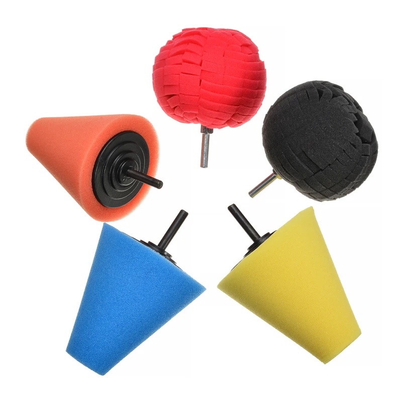 5pcs Car Tyres Foam Polishing Sponge Buffing Pad Car Polisher Tires Wheel Hub Polishing Tool Machine Cone-shape
5pcs Car Tyres Foam Polishing Sponge Buffing Pad Car Polisher Tires Wheel Hub Polishing Tool Machine Cone-shape