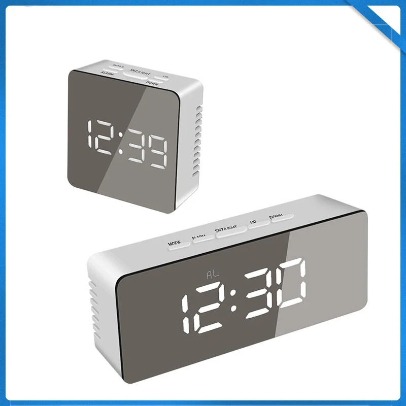 Multifunction Led Mirror Clock Desktop Digital Alarm Clock Cube with Illumination Electronic Snooze Temperature Break-proof
Multifunction Led Mirror Clock Desktop Digital Alarm Clock Cube with Illumination Electronic Snooze Temperature Break-proof